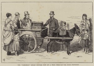 The Nobleman Organ Grinder er nu på tur gennem de irske provinser af Alfred Chantrey Corbould
